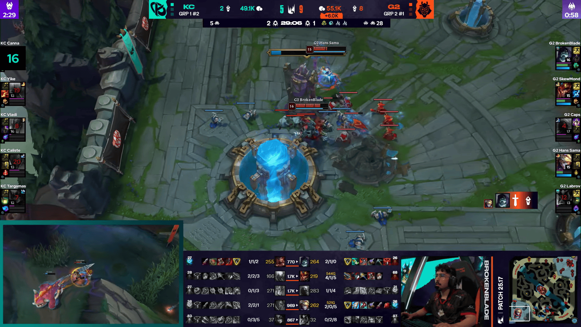 amp, AA, 胜局碾压